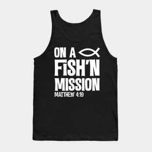 On A Fishing Mission Matthew Tank Top